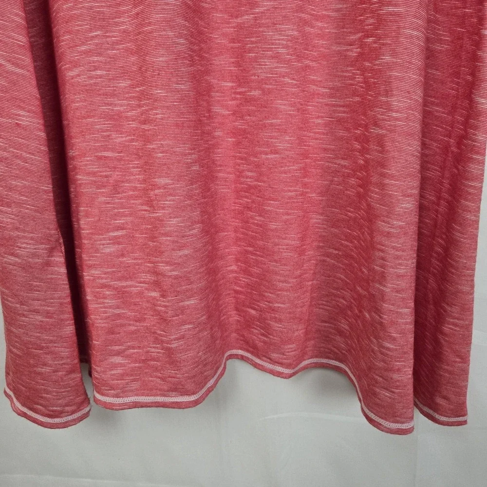 Max Studio Sleeveless Heathered Red Knit Dress‎ M Medium Crochet Neckline